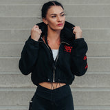 FOXED® DEDICATION CROPPED ZIPPER BLACK/RED