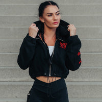 FOXED® DEDICATION CROPPED ZIPPER BLACK/RED