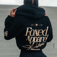 FOXED® DEDICATION CROPPED ZIPPER BLACK/ROSEGOLD