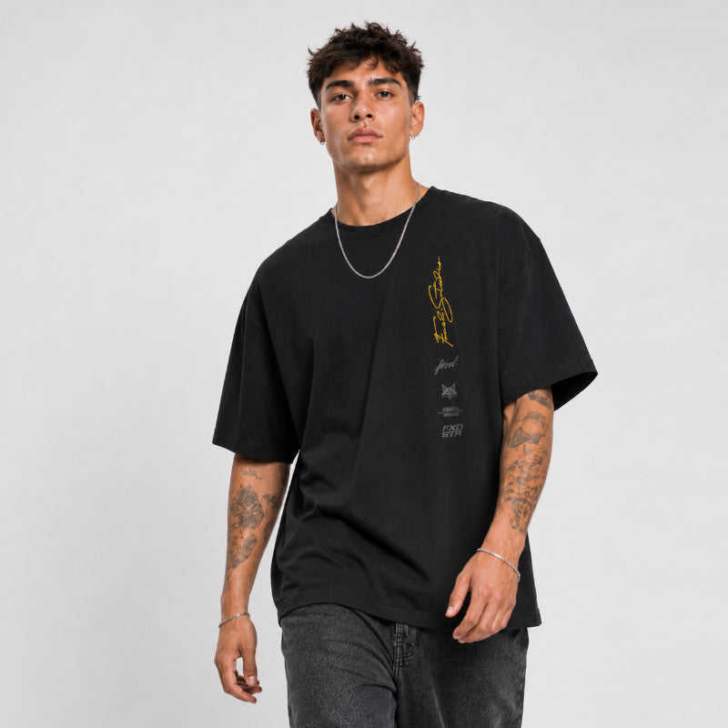FOXED® FIGHT FOR YOUR RIDE OVERSIZE SHIRT BLACK