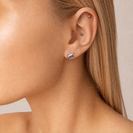 FOXED® FOXDEVIL EDELSTAHL OHRRINGE SILBER
