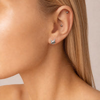 FOXED® FOXDEVIL EDELSTAHL OHRRINGE SILBER