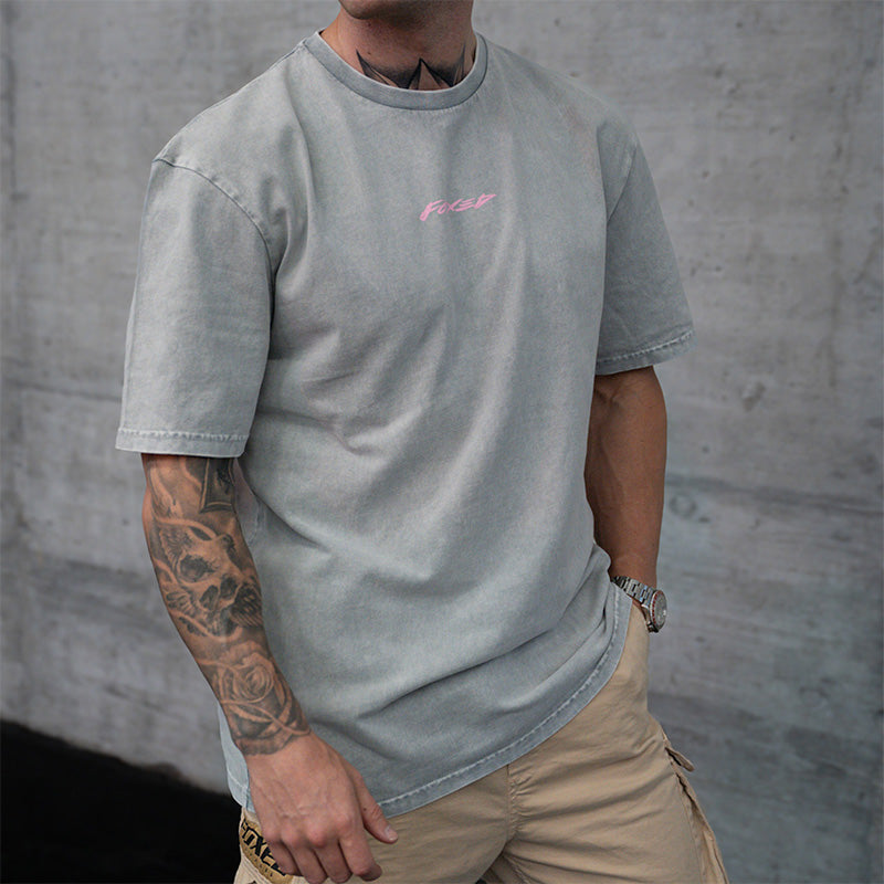 FOXED® ALL I WANT IS ILLEGAL OVERSIZE SHIRT STONEWASHED