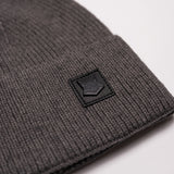 FOXED® LEATHER METAL ICON BEANIE GREY