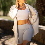 FOXED® MUSSELIN BLUSE BEIGE ONESIZE