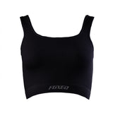 FOXED® OPHELIA REVERSE RIBBED SEAMLESS TANK TOP BLACK