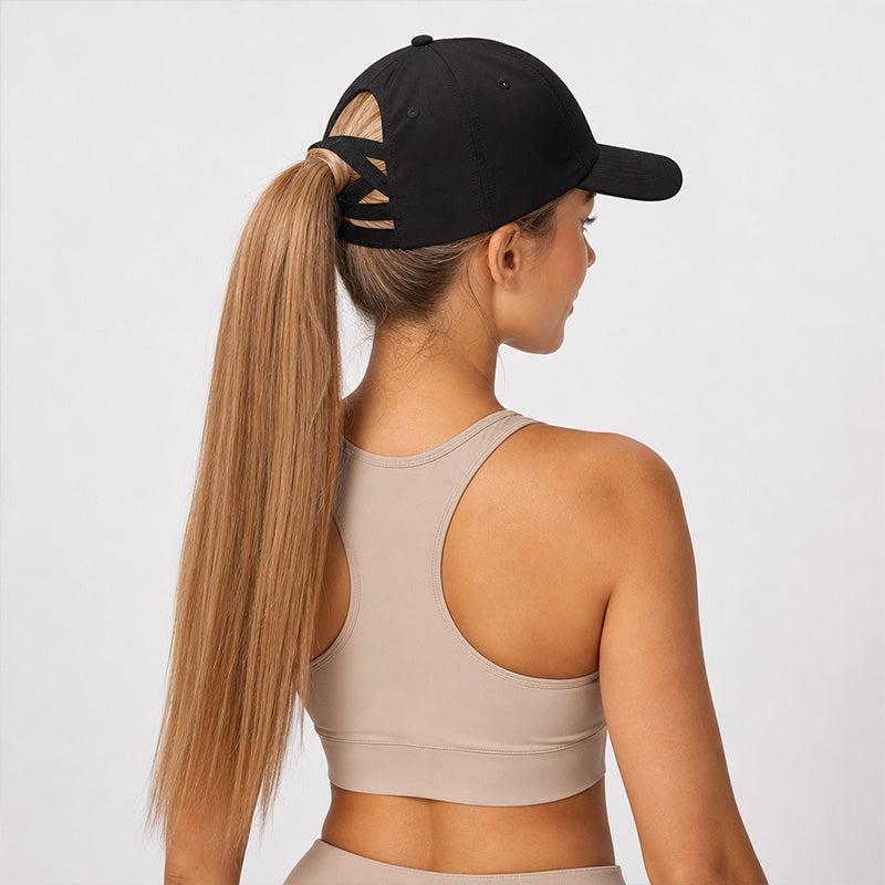 FOXED® WOMEN PONYTAIL BASE CAP BLACK 