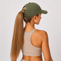 FOXED® WOMEN PONYTAIL BASECAP OLIVE