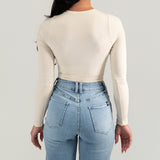 FOXED® SCULPT LONGSLEEVE THONG BODYSUIT SUMMERSAND