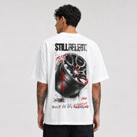 FOXED® STILLGELEGT UNISEX OVERSIZE SHIRT WHEEL WHITE