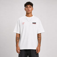 FOXED® STILLGELEGT UNISEX OVERSIZE SHIRT WHEEL WHITE