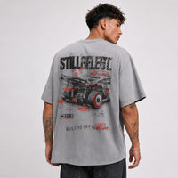 FOXED® STILLGELEGT UNISEX OVERSIZE SHIRT SPEED STONEWASHED GREY