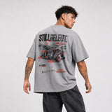FOXED® STILLGELEGT UNISEX OVERSIZE SHIRT SPEED STONEWASHED GREY