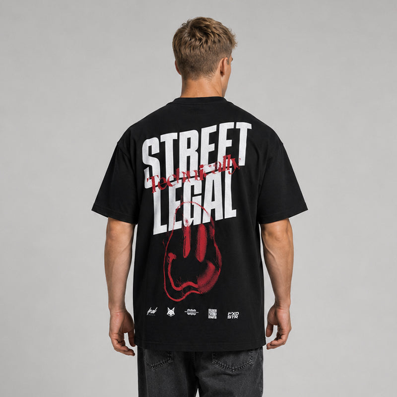 FOXED® STREET LEGAL OVERSIZE SHIRT BLACK