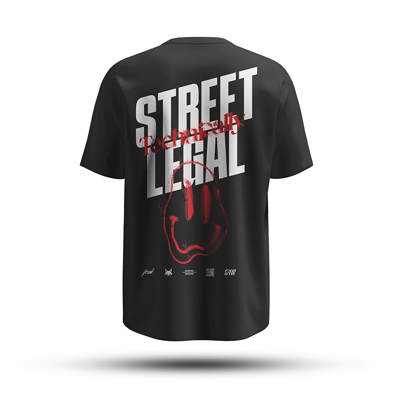 FOXED® STREET LEGAL OVERSIZE SHIRT BLACK