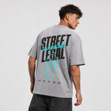 FOXED® STREET LEGAL OVERSIZE SHIRT STONEWASHED GREY