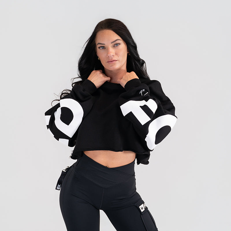 FOXED® STUDIOSTATE CROPPED SWEATER BLACK