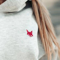 FOXED® STUDIOSTATE HOODIE GREY MELANGE/RED