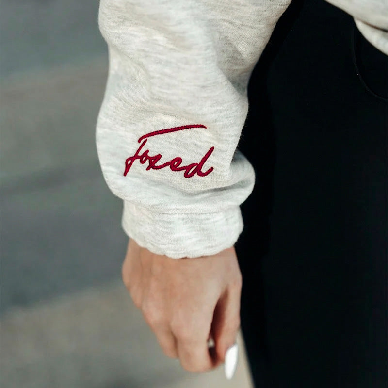 FOXED® STUDIOSTATE HOODIE GREY MELANGE/RED