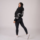 FOXED® STUDIOSTATE ZIPPER + CARGO LEGGINGS SET BLACK