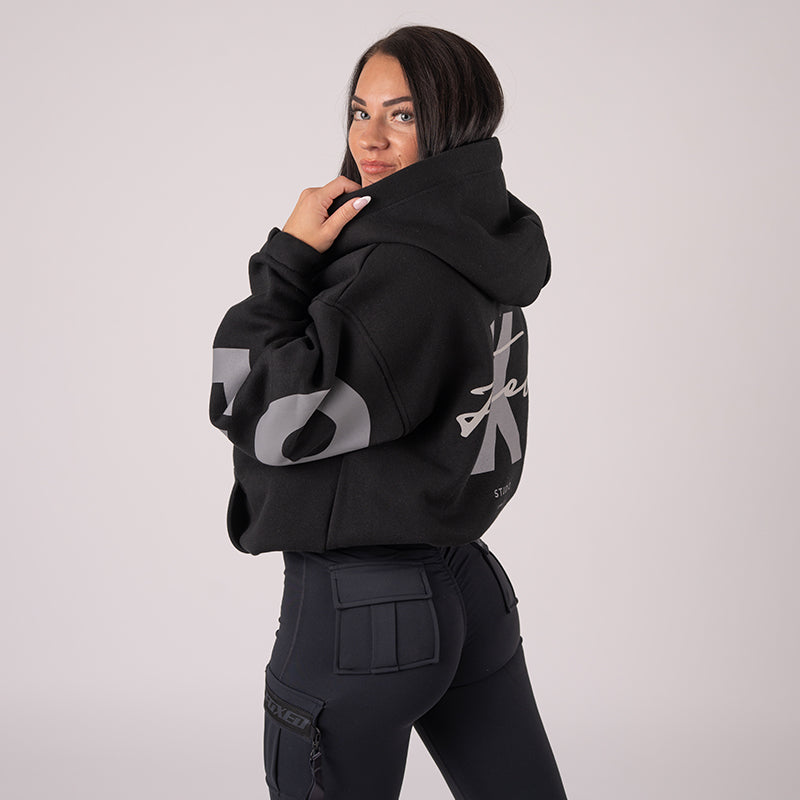 FOXED® STUDIOSTATE ZIPPER + CARGO LEGGINGS SET BLACK