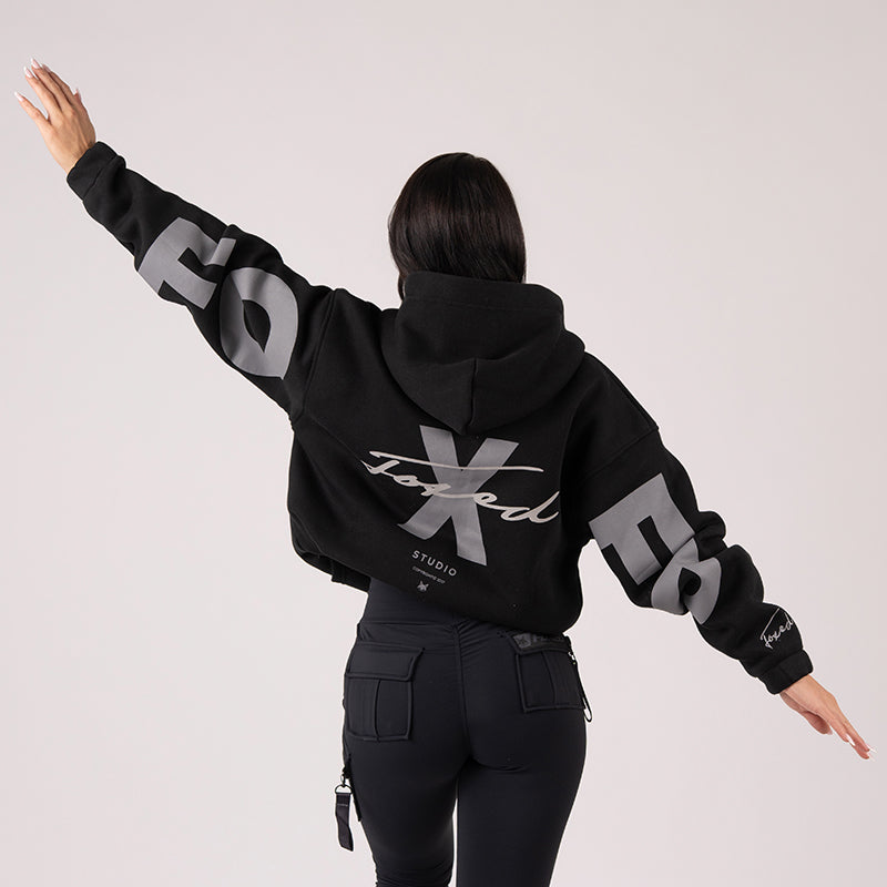 FOXED® STUDIOSTATE ZIPPER + CARGO LEGGINGS SET BLACK