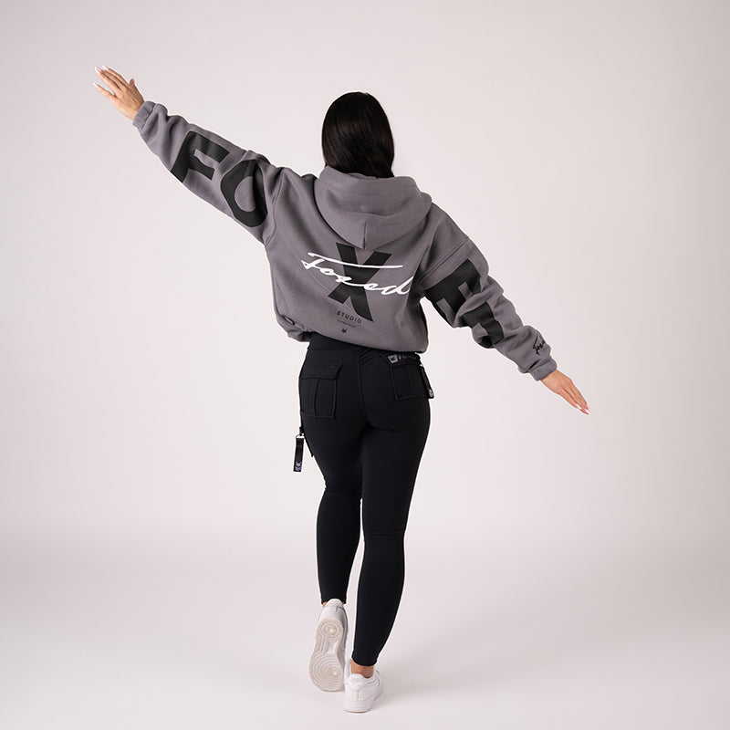 FOXED® STUDIOSTATE ZIPPER + CARGO LEGGINGS SET GREY