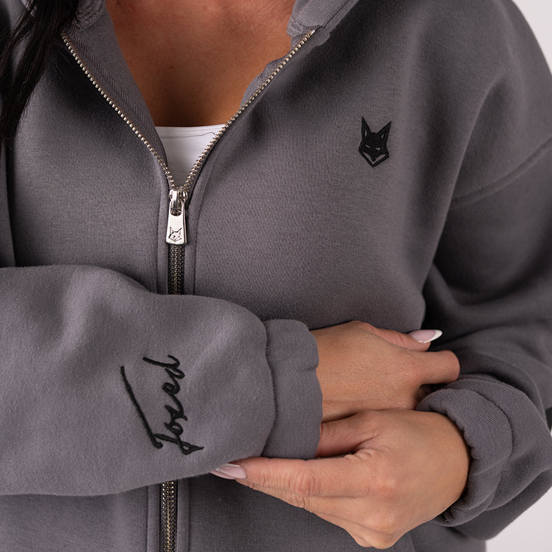 FOXED® STUDIOSTATE OVERSIZE ZIPPER GREY