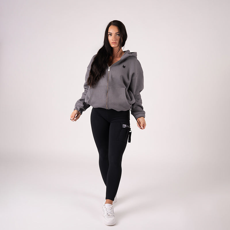 FOXED® STUDIOSTATE ZIPPER + CARGO LEGGINGS SET GREY