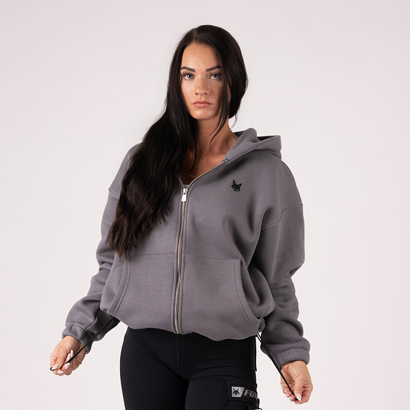 FOXED® STUDIOSTATE OVERSIZE ZIPPER GREY