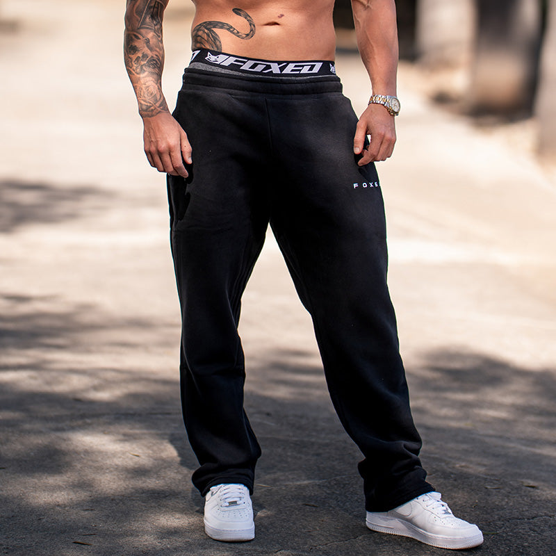 FOXED® SWEAT JOGGER PANTS BLACK