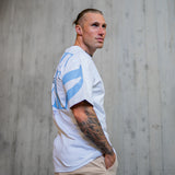 FOXED® URBAN OVERSIZE SHIRT WHITE/BLUE