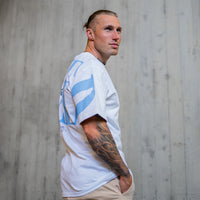 FOXED® URBAN OVERSIZE SHIRT WHITE/BLUE