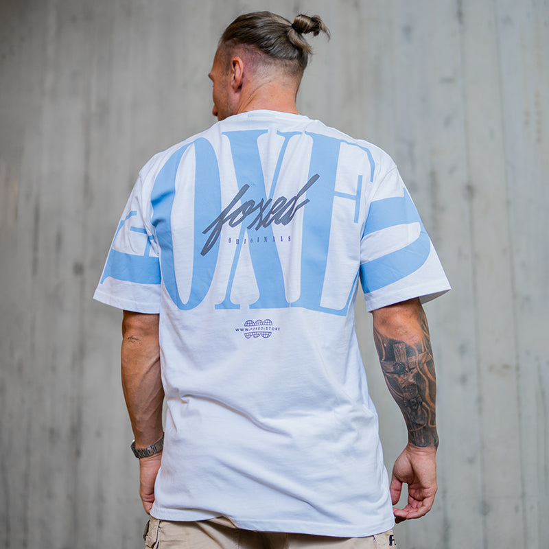FOXED® URBAN OVERSIZE SHIRT WHITE/BLUE