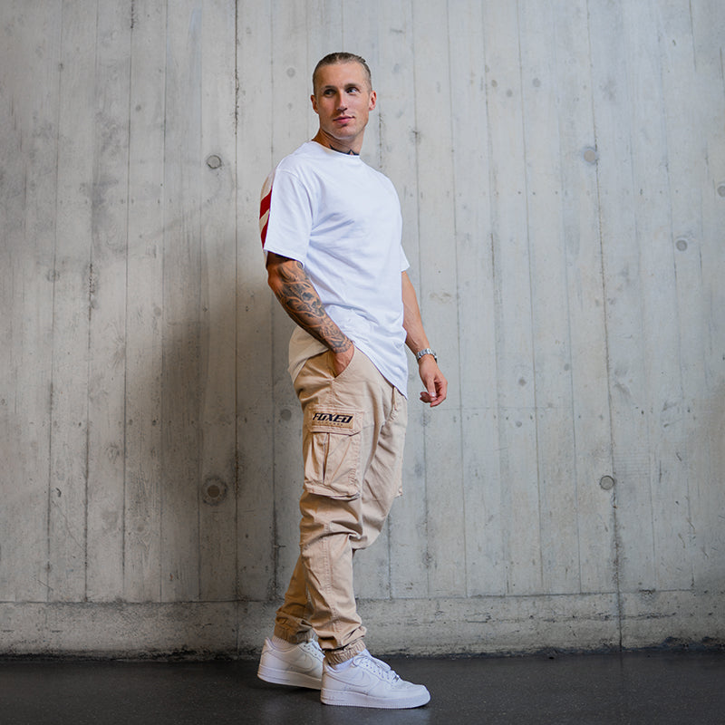 FOXED® URBAN OVERSIZE SHIRT WHITE/RED