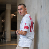 FOXED® URBAN OVERSIZE SHIRT WHITE/RED