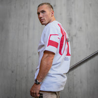 FOXED® URBAN OVERSIZE SHIRT WHITE/RED