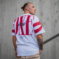 FOXED® URBAN OVERSIZE SHIRT WHITE/RED