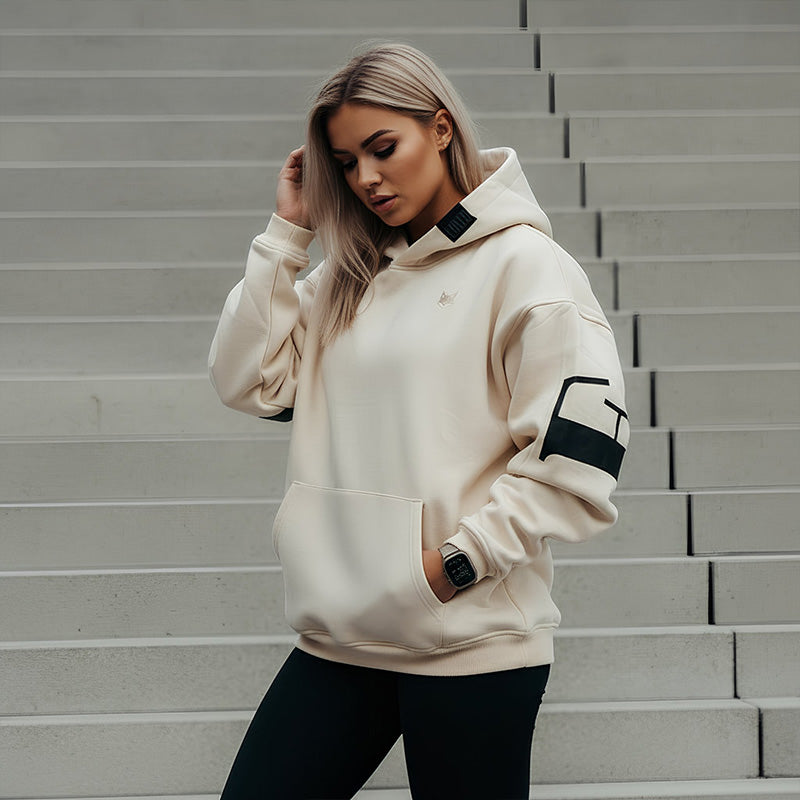 FOXED® URBAN UNISEX HOODIE MACADAMIA