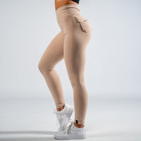FOXED® CARGO ABBY 2-POCKET LEGGINGS SOFT SAND