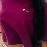 FOXED® FOCUS WOMEN CROPPED T-SHIRT BURGUNDY