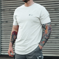 FOXED® "FOCUS" UNISEX LONG SHIRT OFFWHITE/NAVY