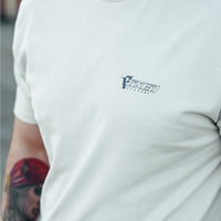 FOXED® "FOCUS" UNISEX LONG SHIRT OFFWHITE/NAVY