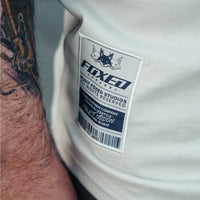 FOXED® "FOCUS" UNISEX LONG SHIRT OFFWHITE/NAVY