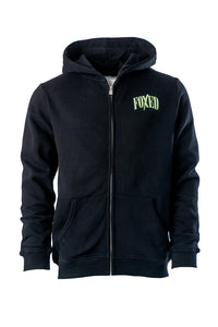 FOXED® "HUSTLE" UNISEX ZIP HOODIE MIDNIGHT OASIS