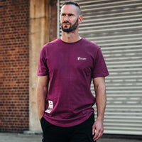 FOXED® "FOCUS" UNISEX LONG SHIRT BURGUNDY