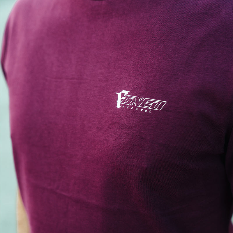 FOXED® "FOCUS" UNISEX LONG SHIRT BURGUNDY