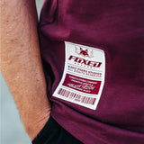 FOXED® "FOCUS" UNISEX LONG SHIRT BURGUNDY