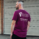 FOXED® "FOCUS" UNISEX LONG SHIRT BURGUNDY