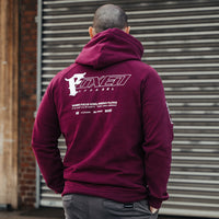 FOXED® "FOCUS" UNISEX HOODIE BURGUNDY